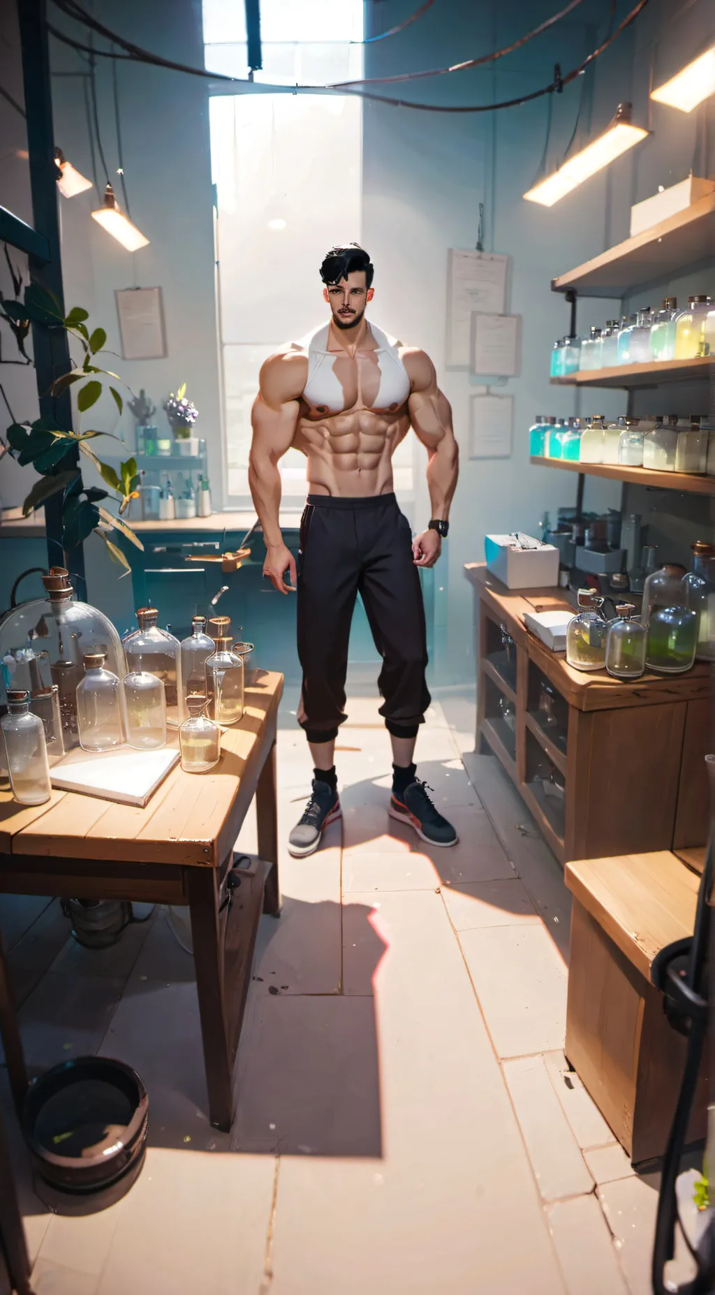 ai character: scientist mr lee background