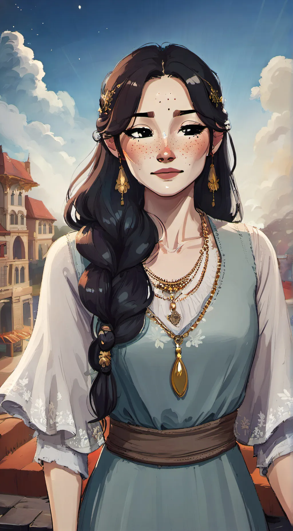 ai character: Paris background