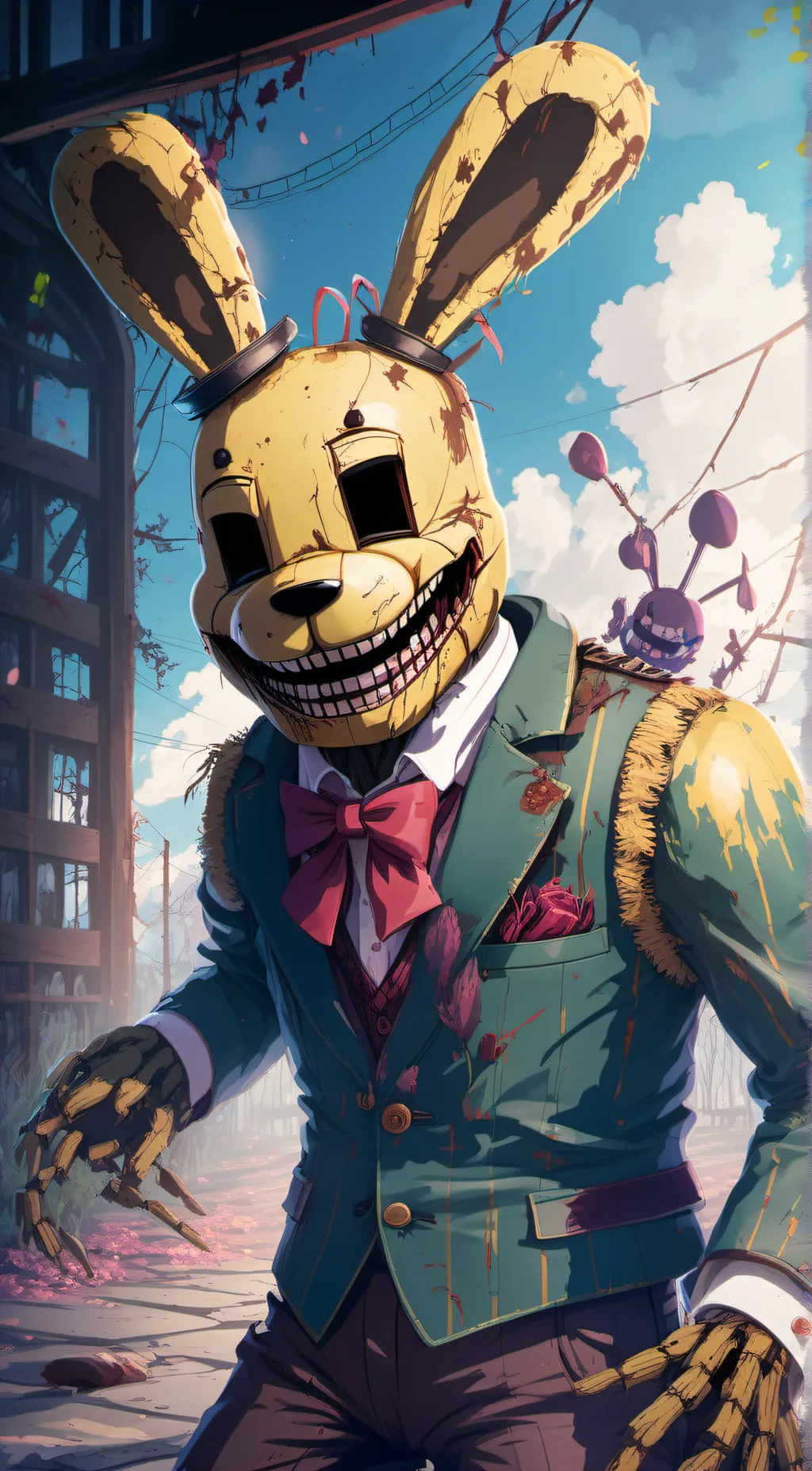 ai character: springtrap  background