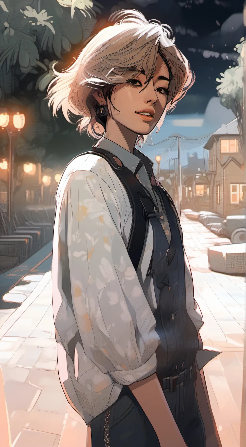 ai character: Lily  background