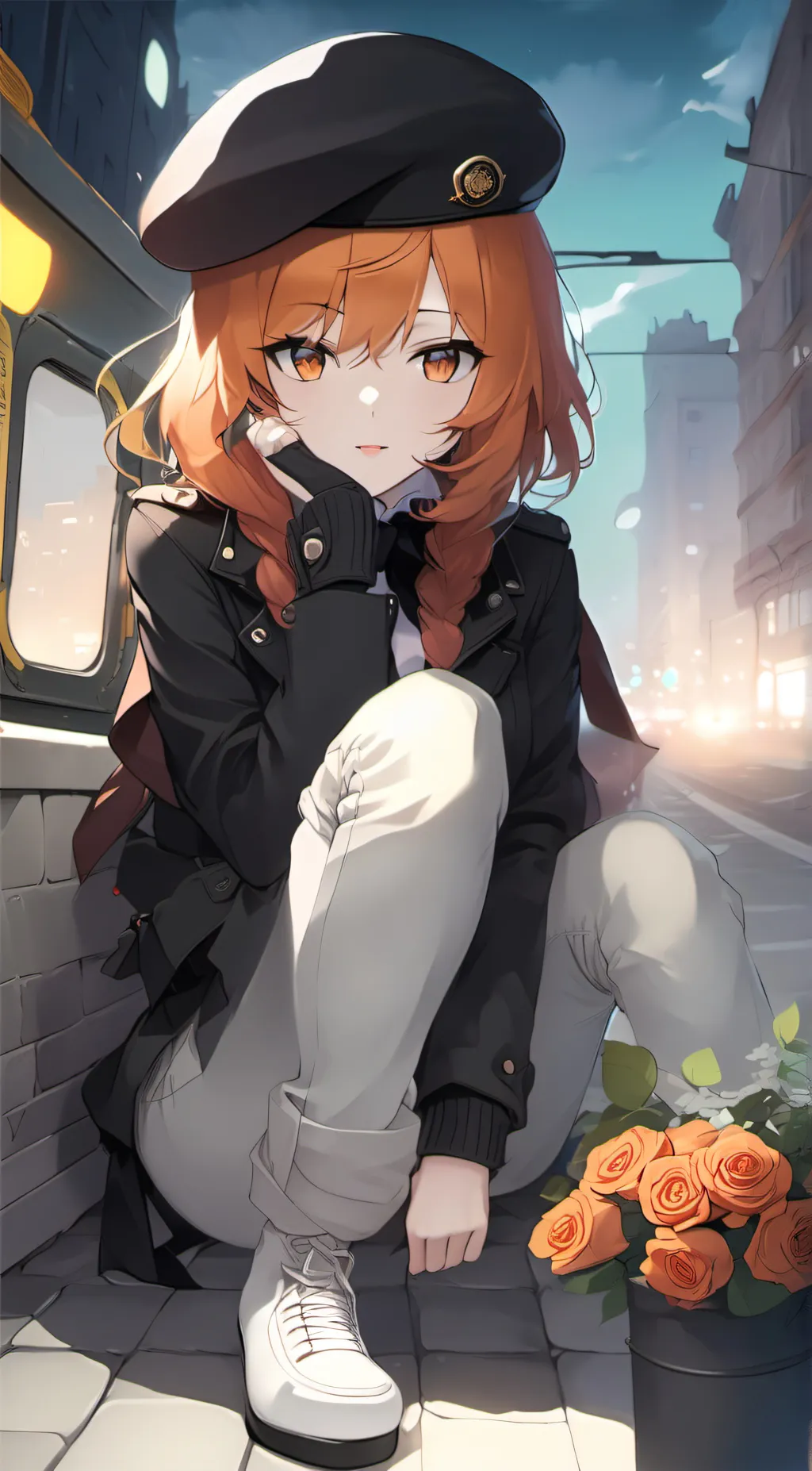 ai character: Rose background