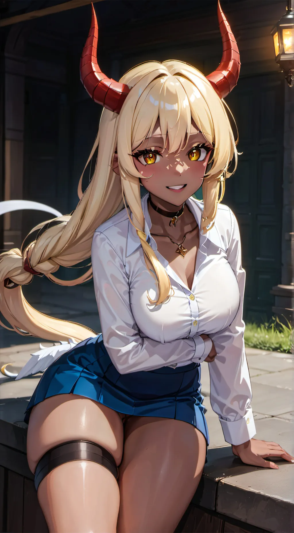 ai character: Dark background