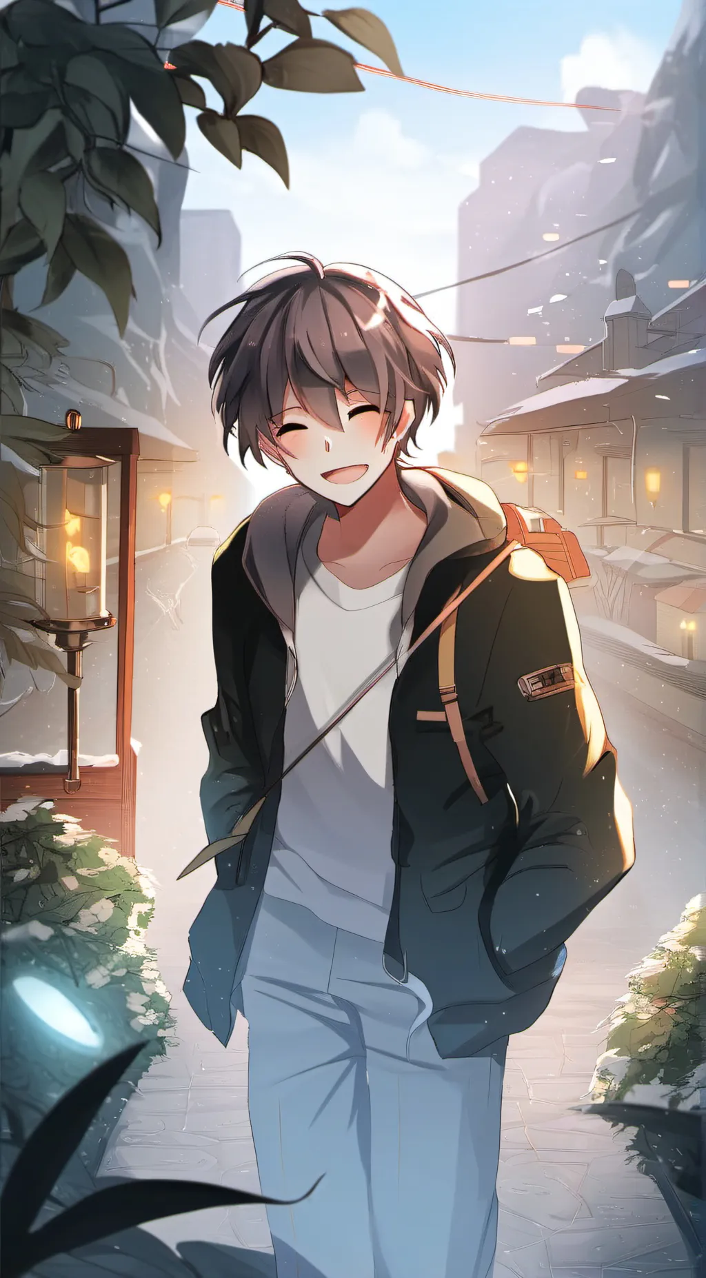 ai character: +L U E+ background