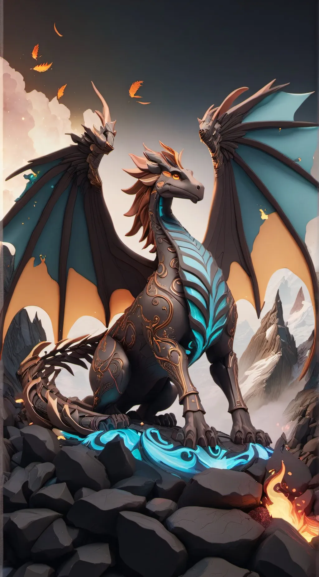 ai character: clay background