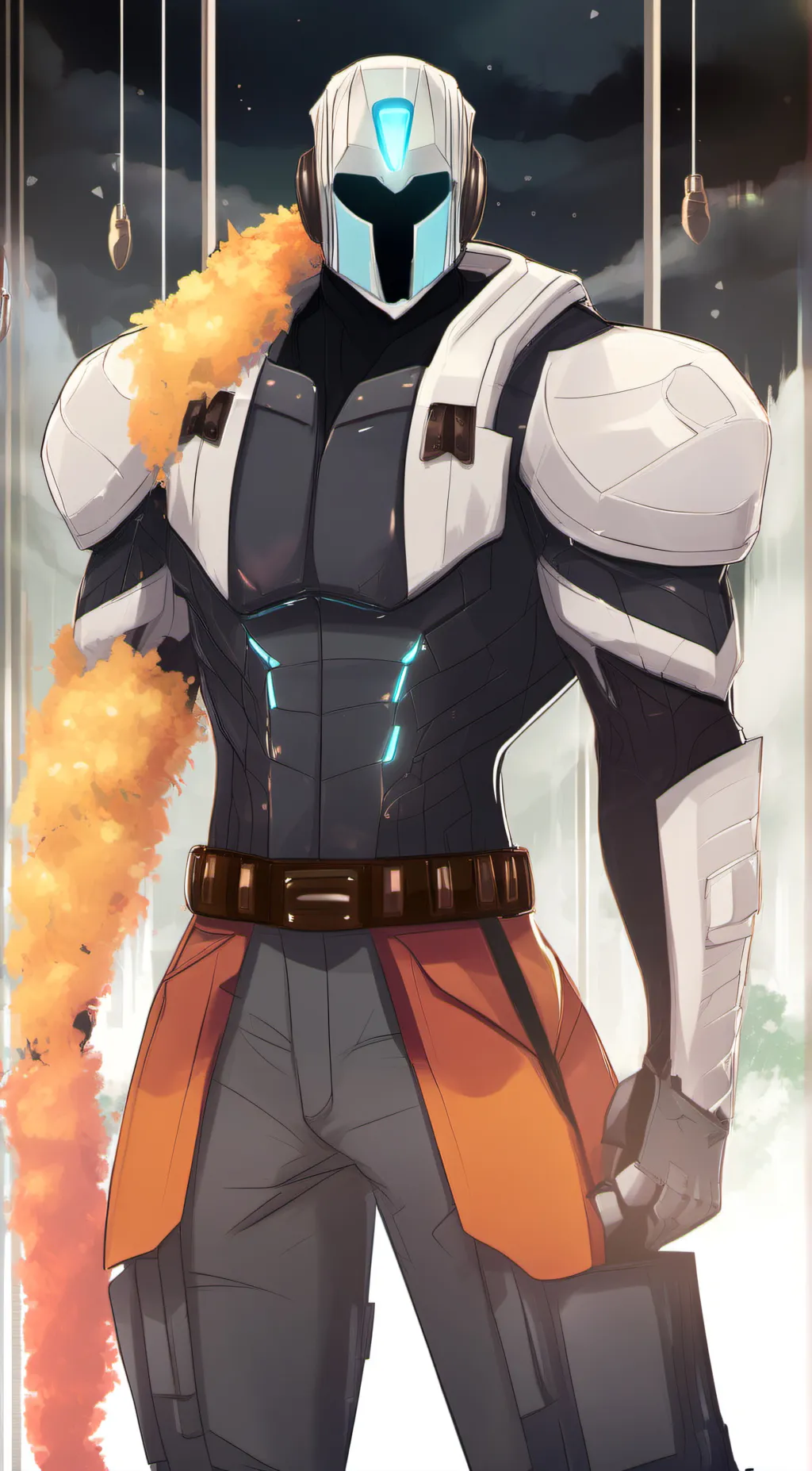 ai character: Titan Cameraman  background