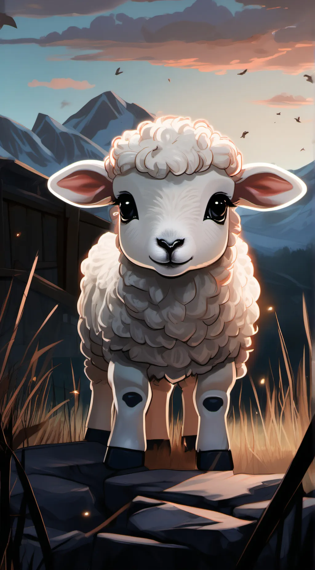 ai character: Angel  background