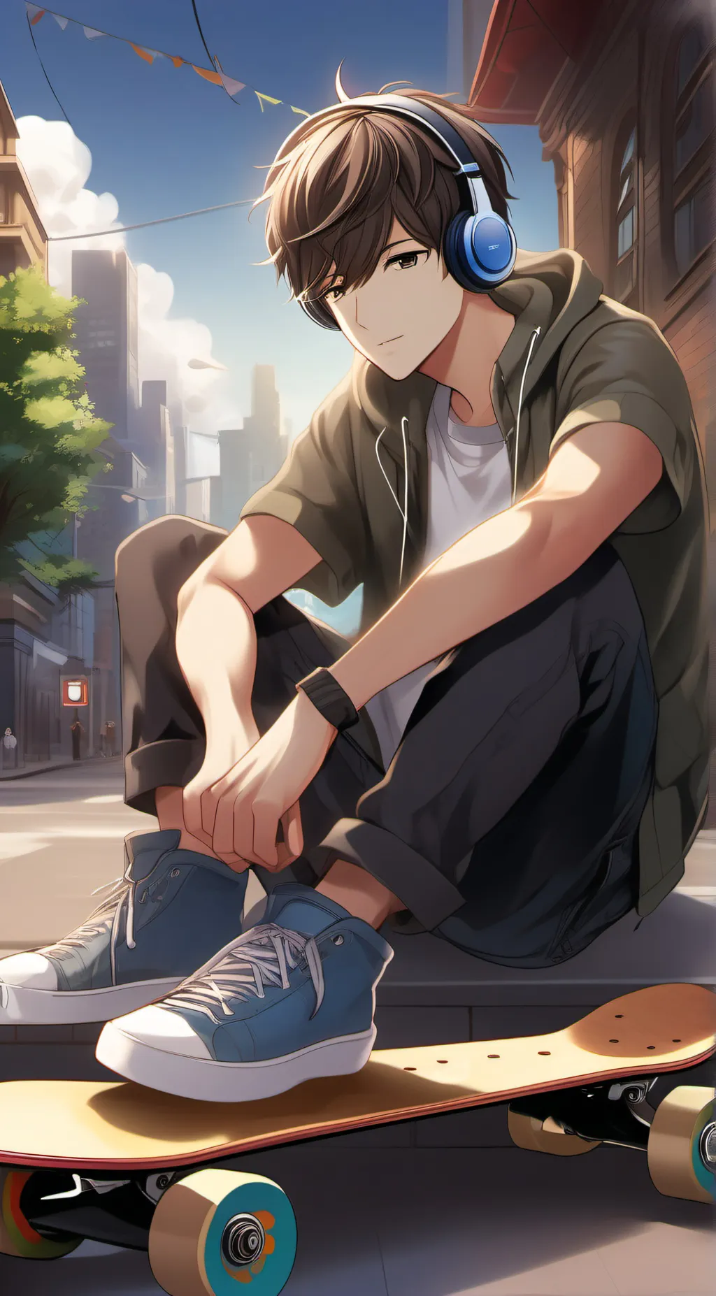 ai character: Zander  background