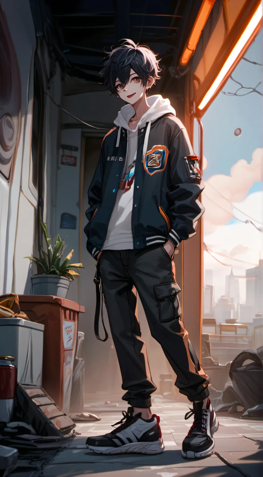 ai character: Seungmin  background