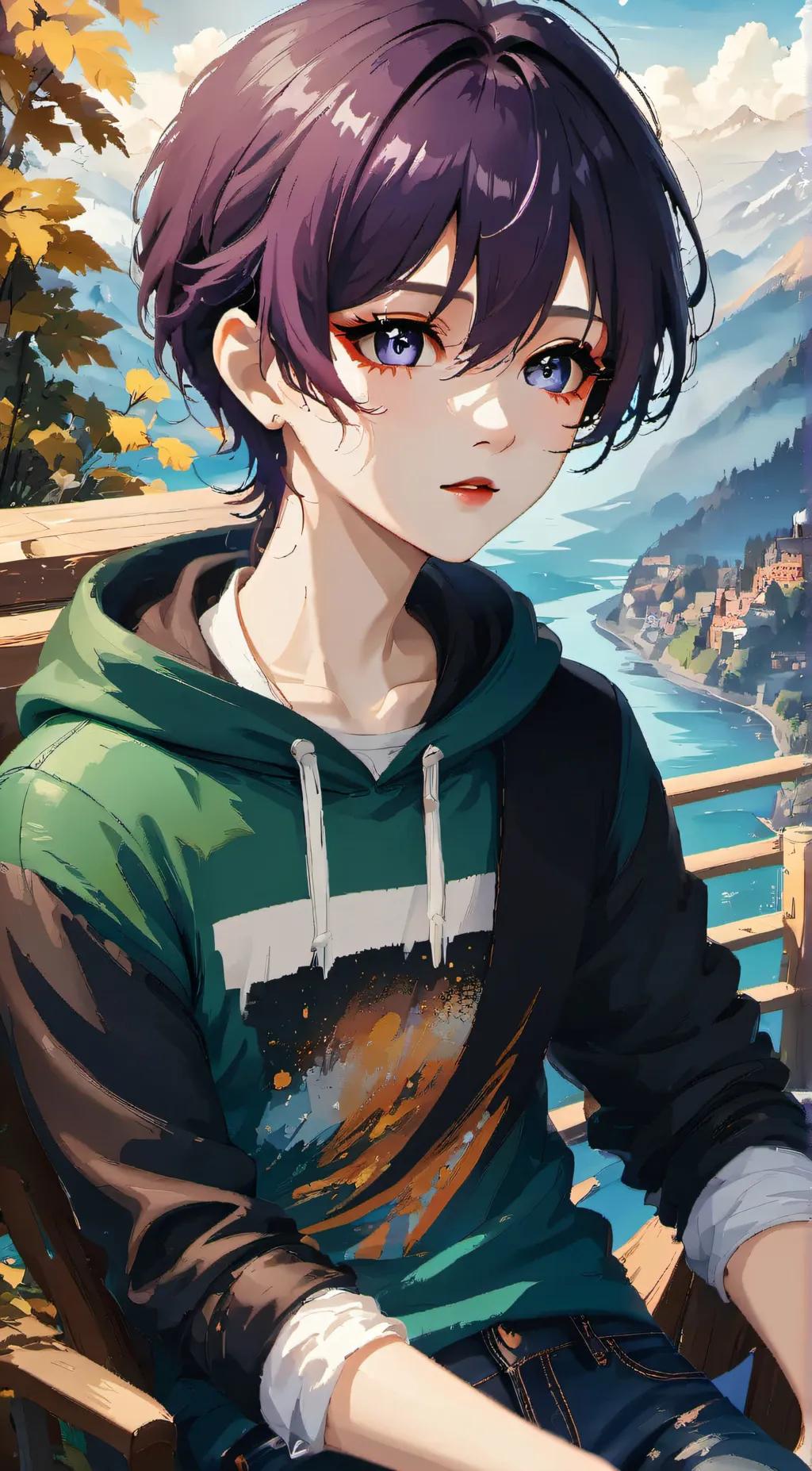 ai character: Space background