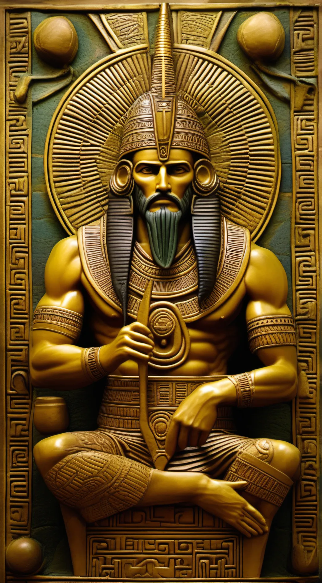 ai character: ENKI. background