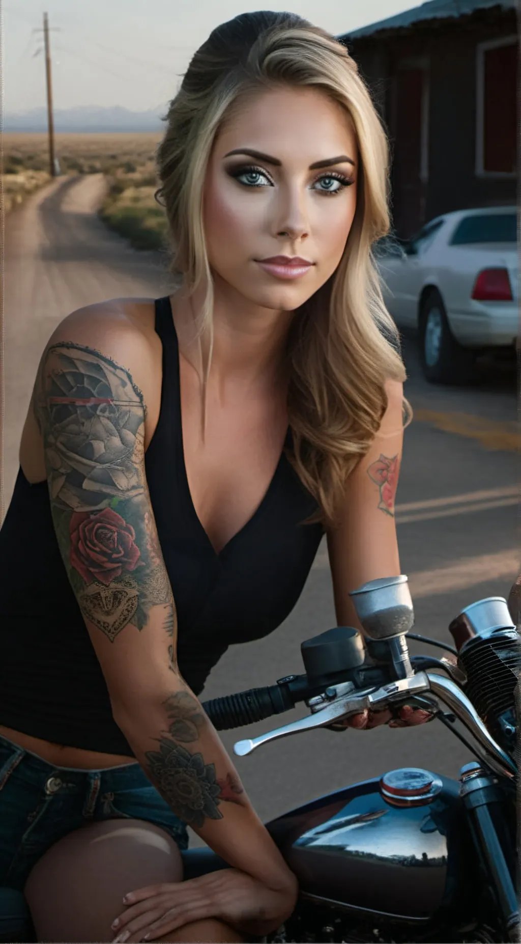 ai character: Hailey Reyes  background