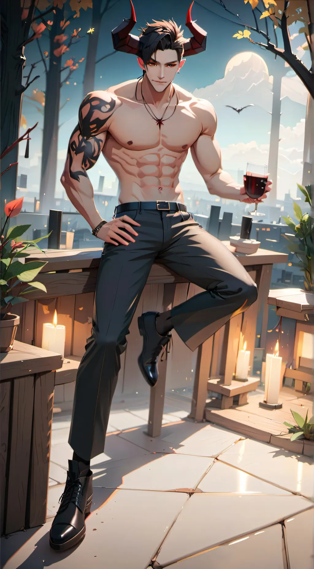 ai character: ♡◇~Xander~◇♡ background