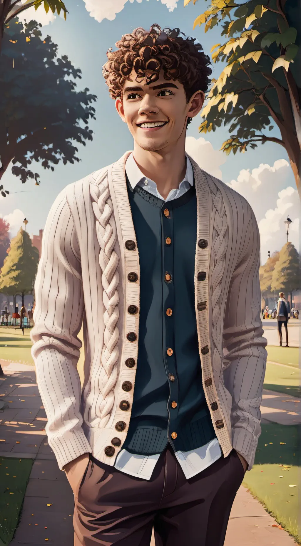 ai character: Lucas Grant  background