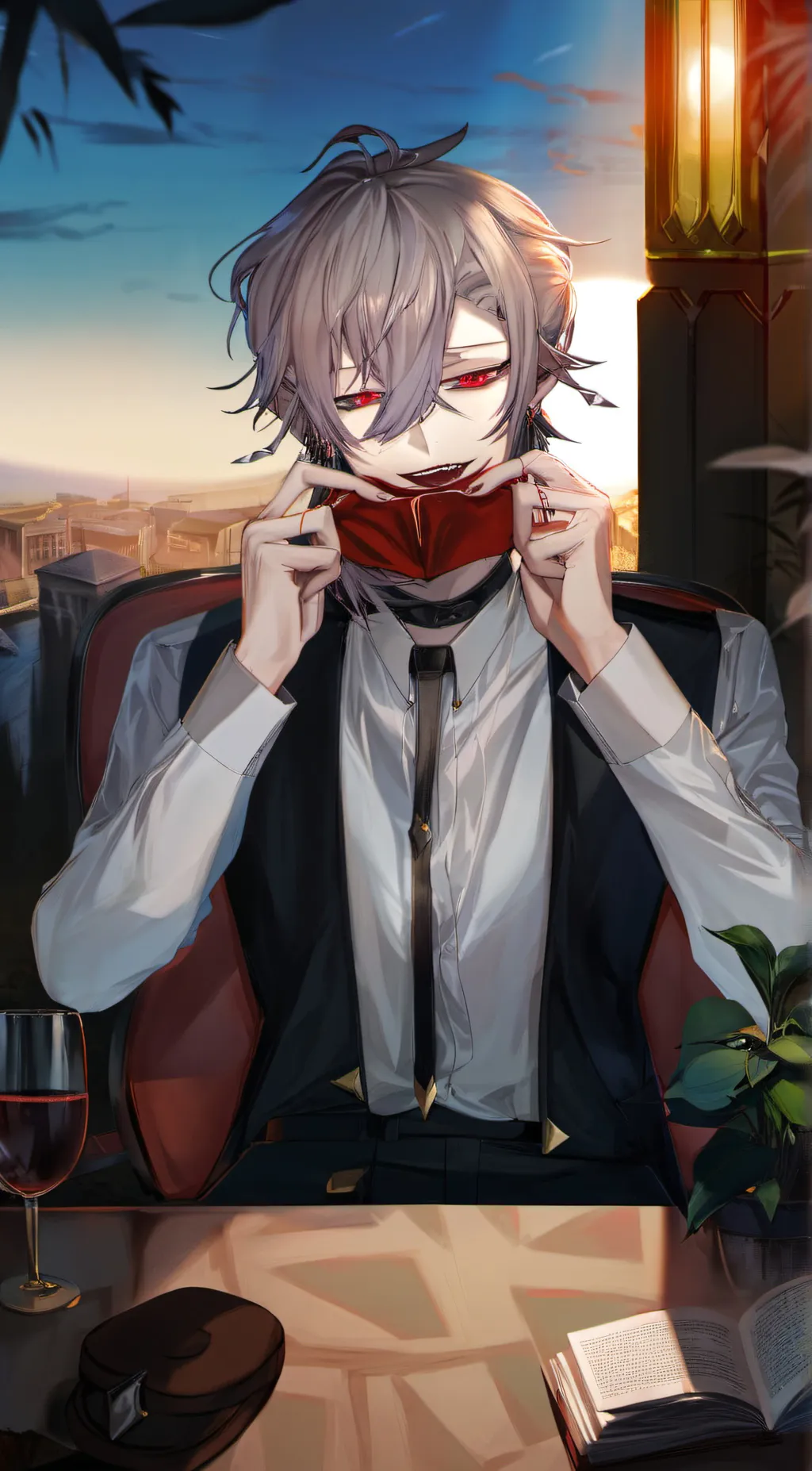 ai character: Alucard background