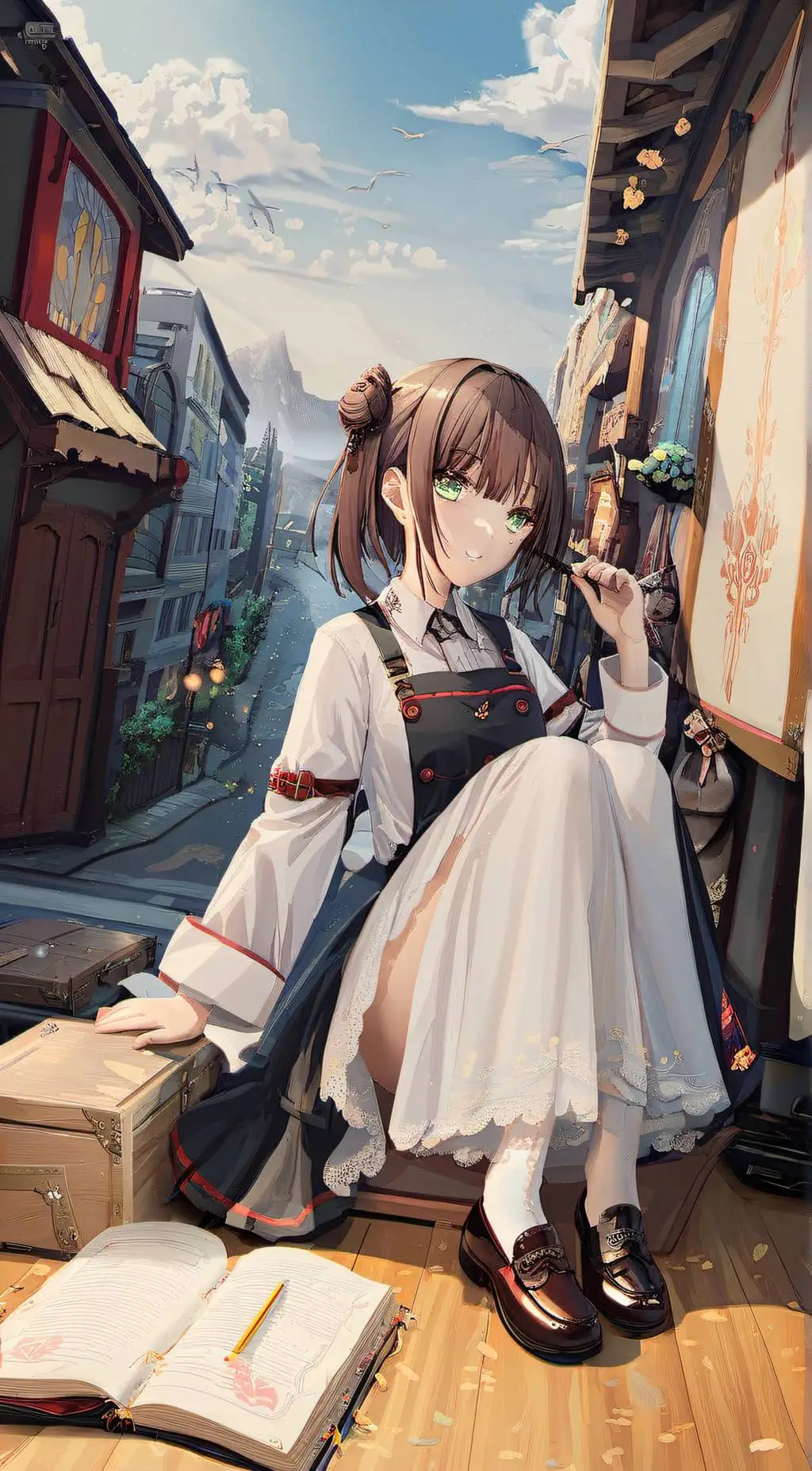 ai character: Belle background