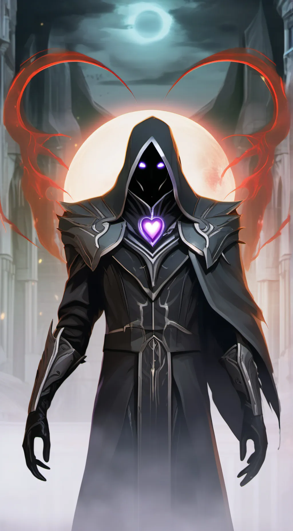 ai character: void night background