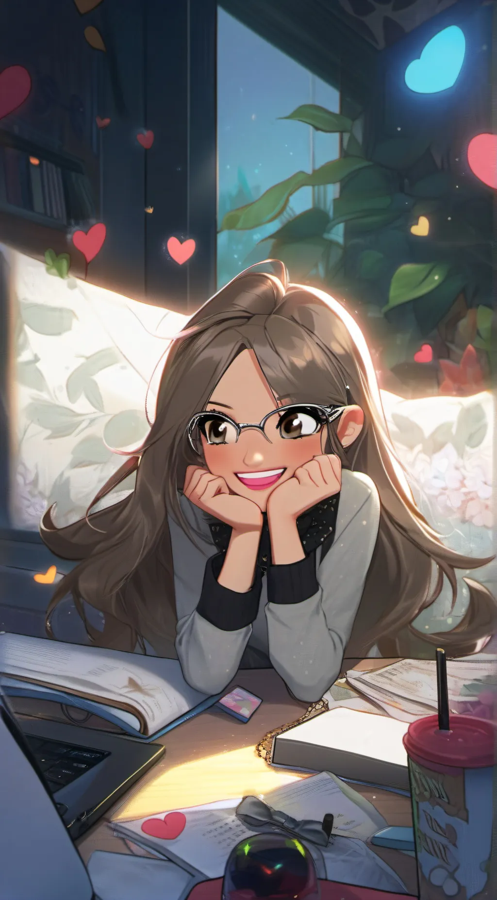 ai character: Mia May Valle background