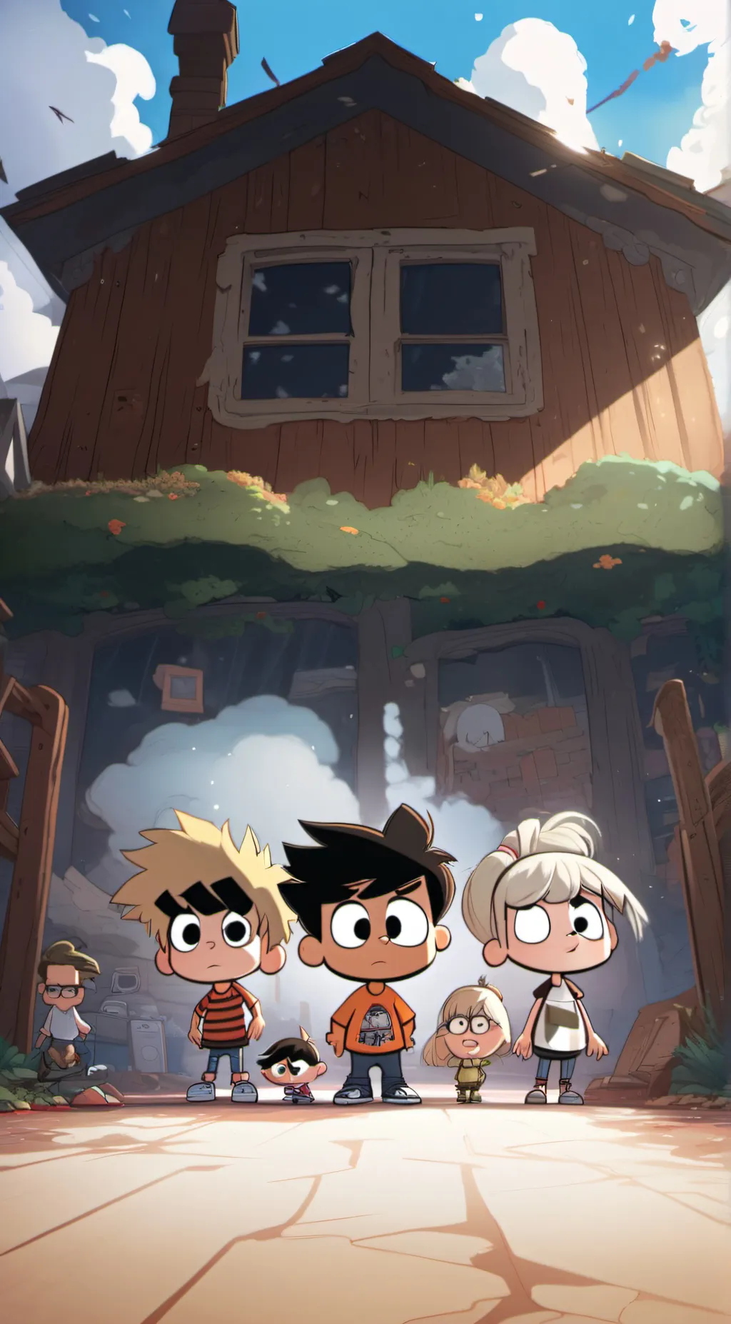 ai character: The loud house  background