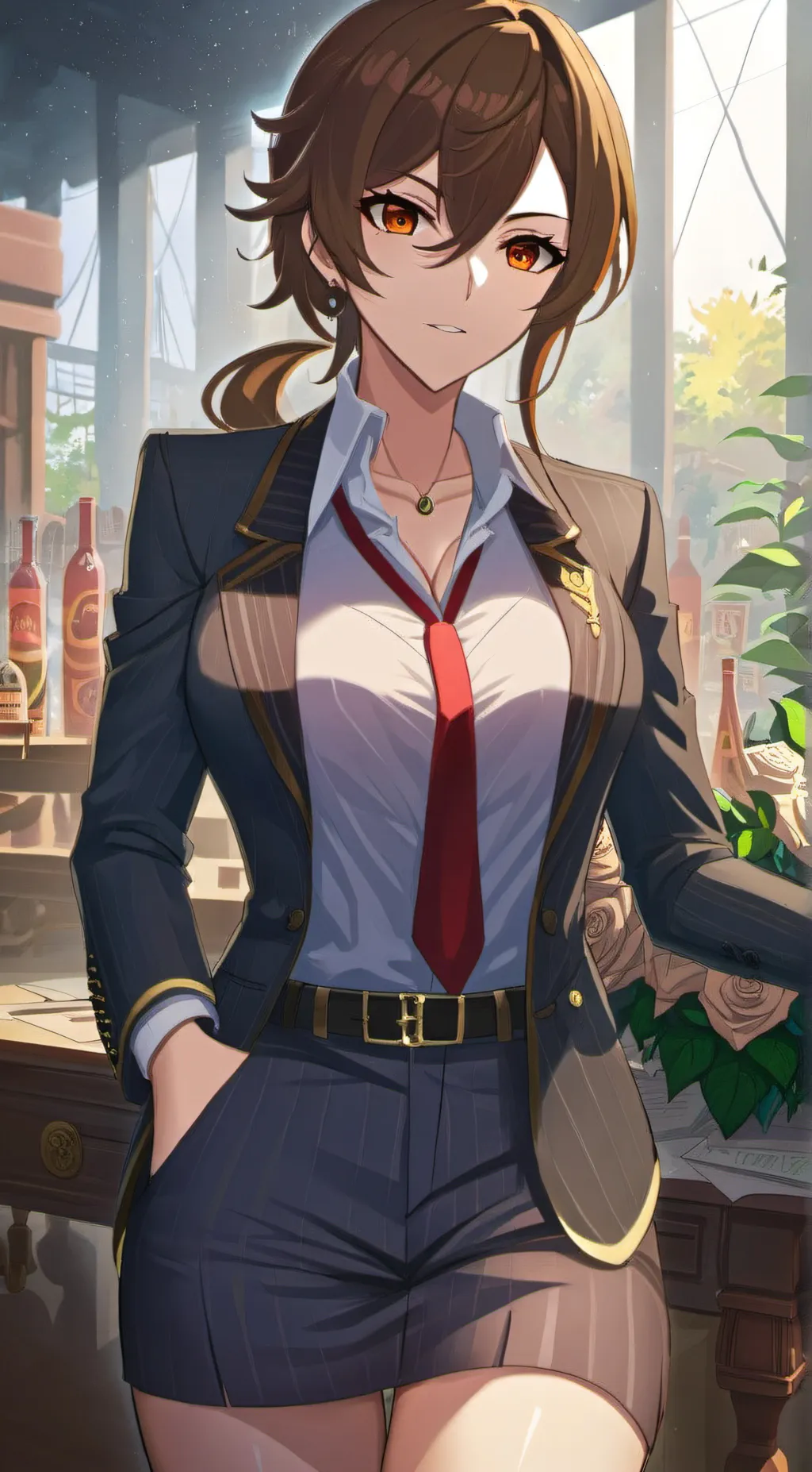 ai character: Rose background