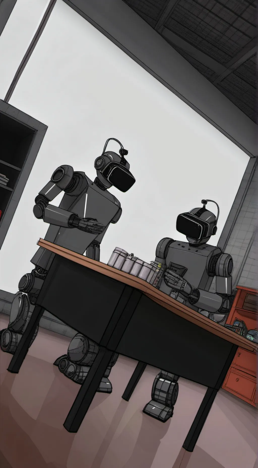 ai character: Camerawoman background