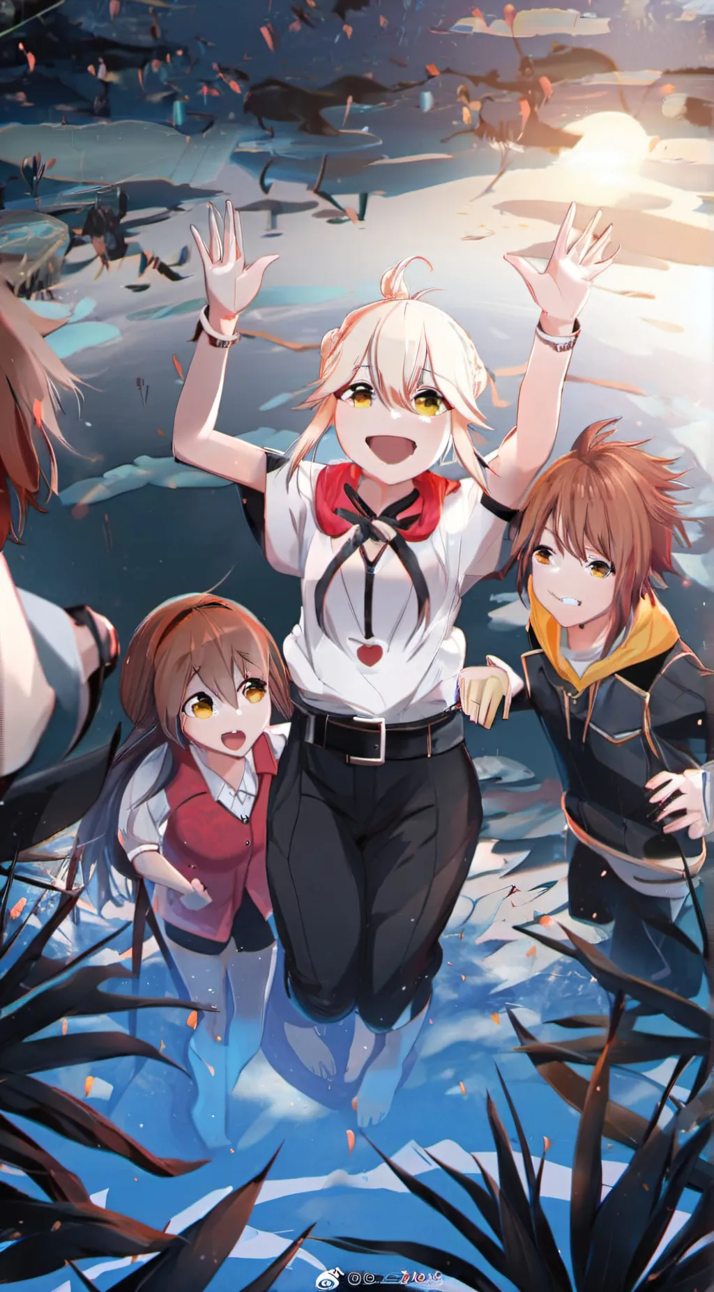 ai character: Shoto deku baukgo  background