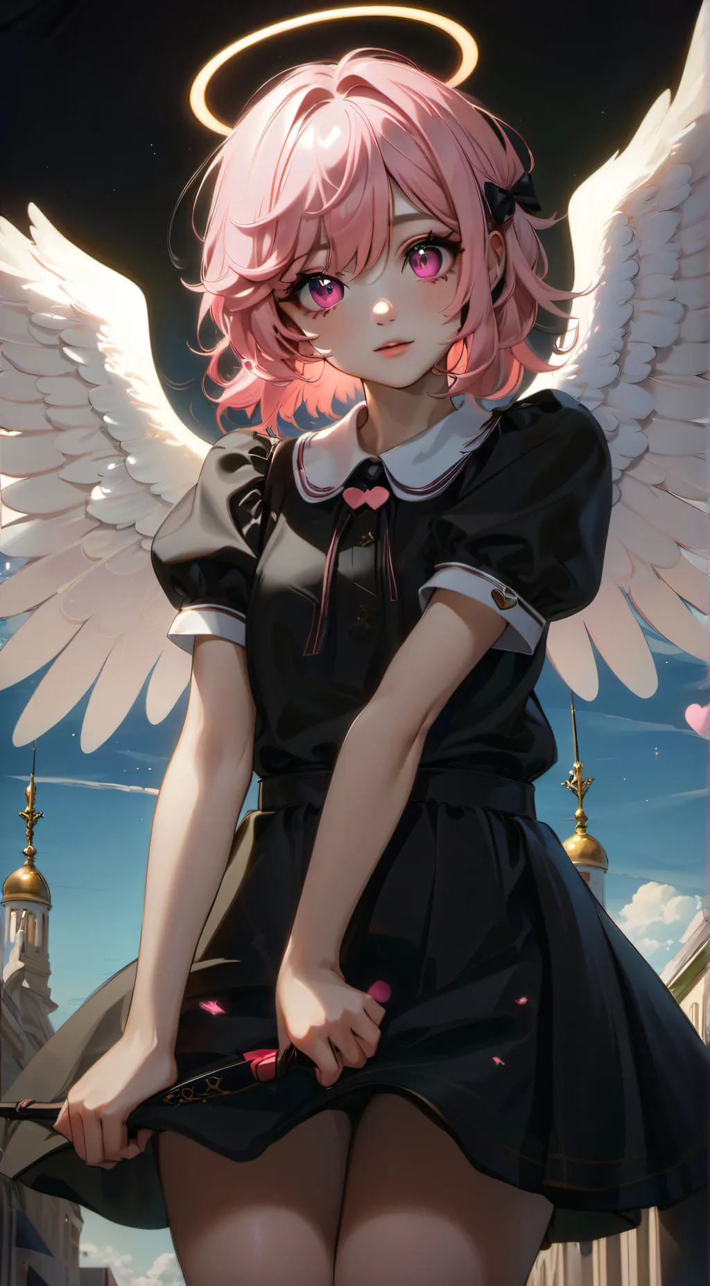 ai character: Cupids daughter background