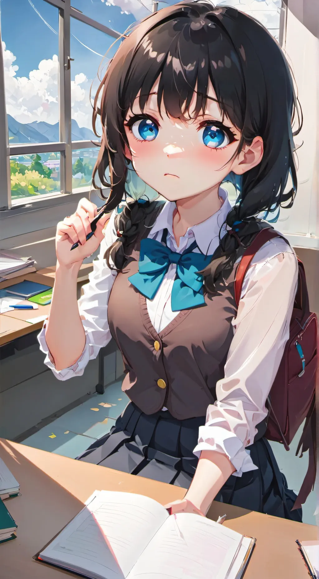 ai character: Sarah background