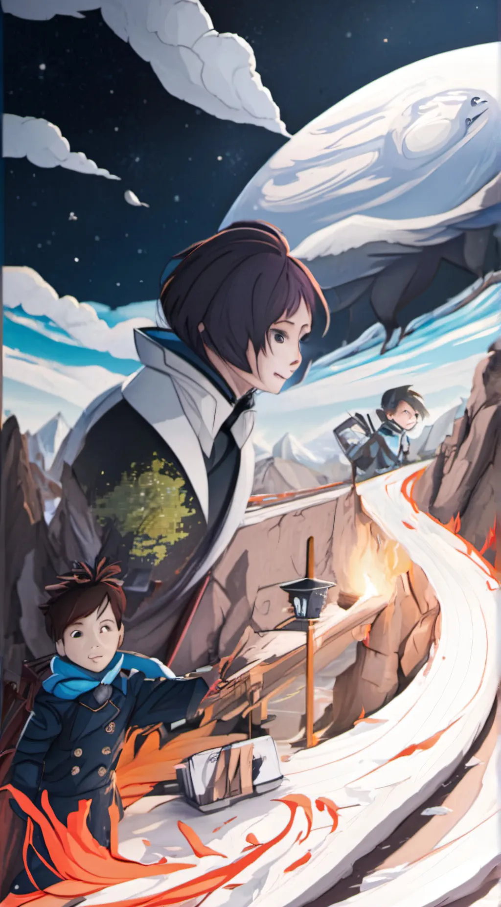 ai character: Tv Woman background