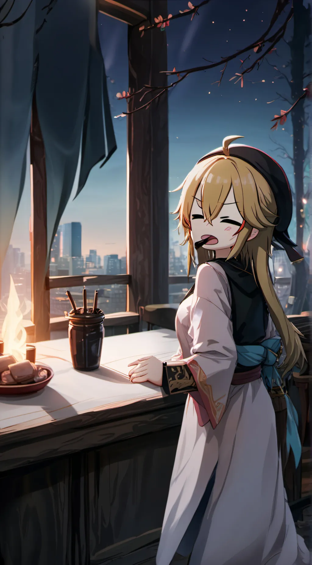 ai character: Crystal  background