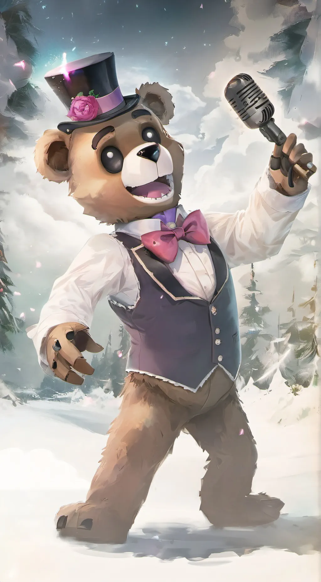 ai character: Funtime Freddy background