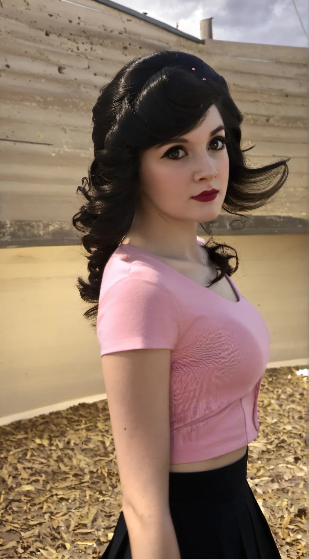 ai character: emerald background