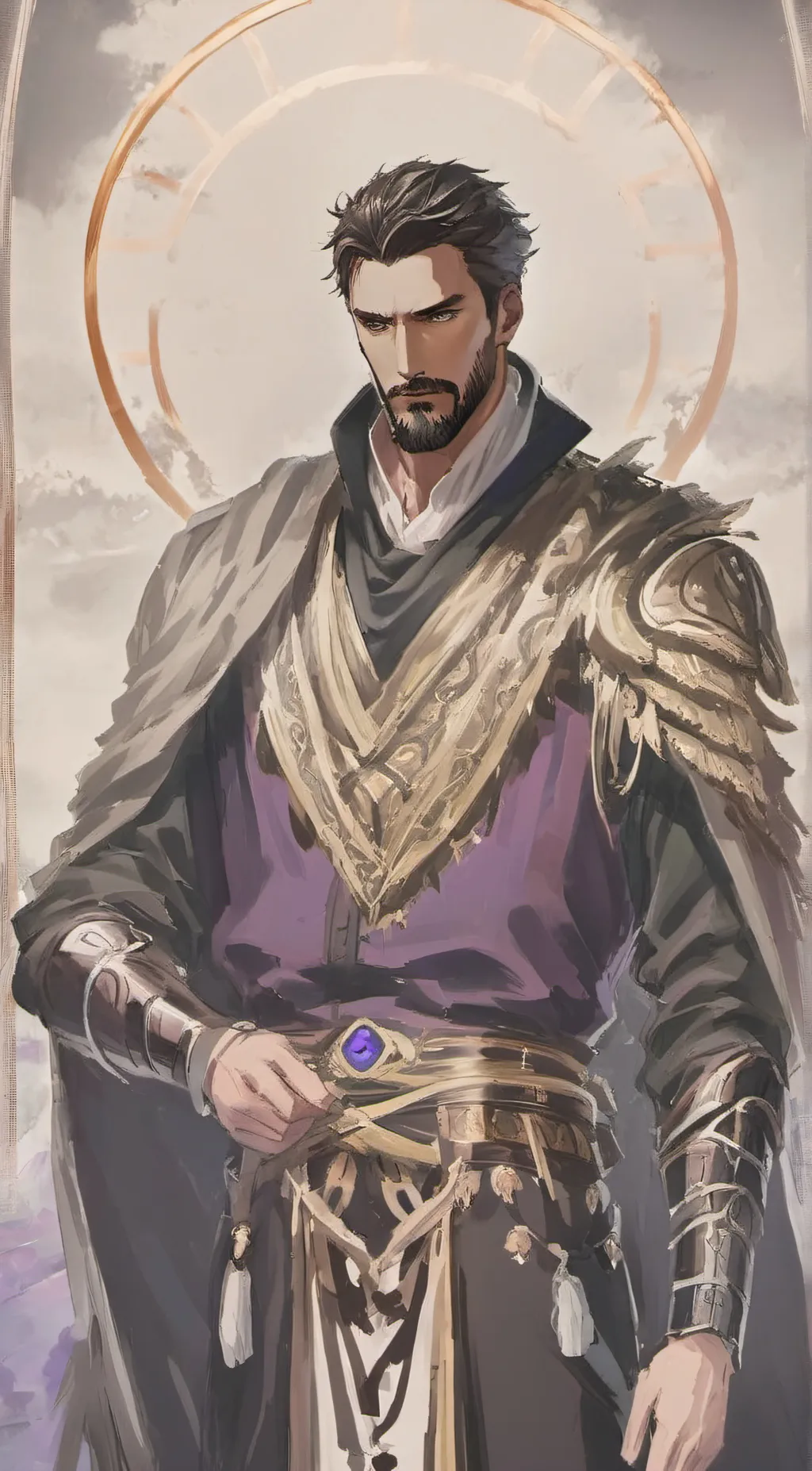 ai character: David Norrington  background