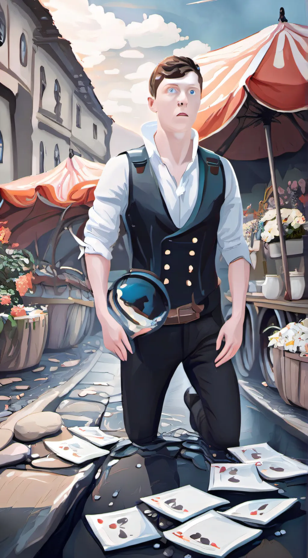 ai character: done background