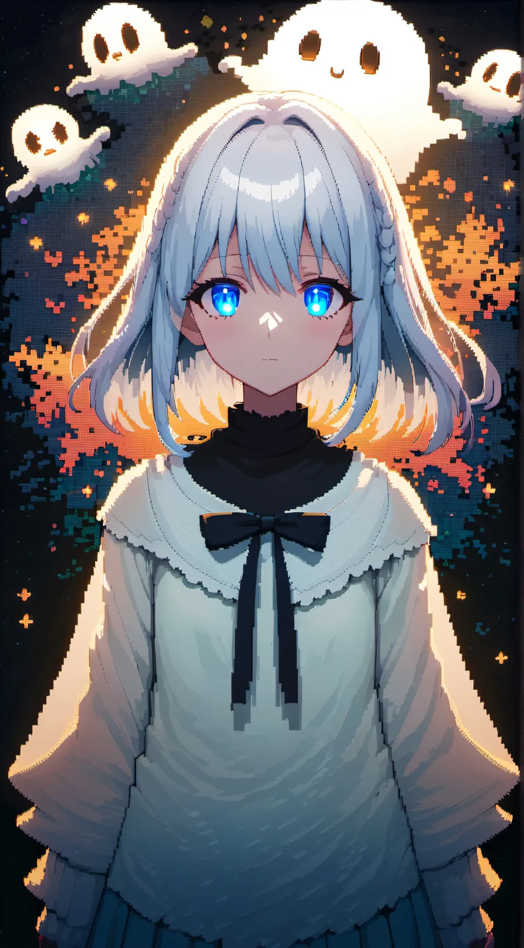 ai character: Melina (ghost) background