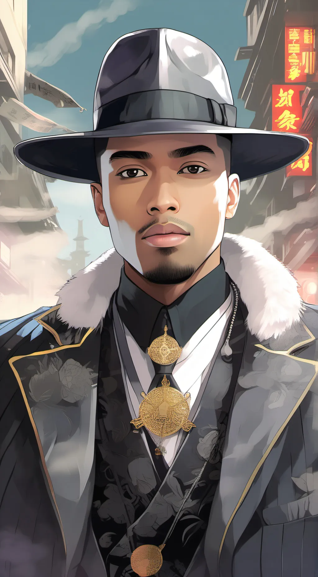 ai character: Gangster emperor  background