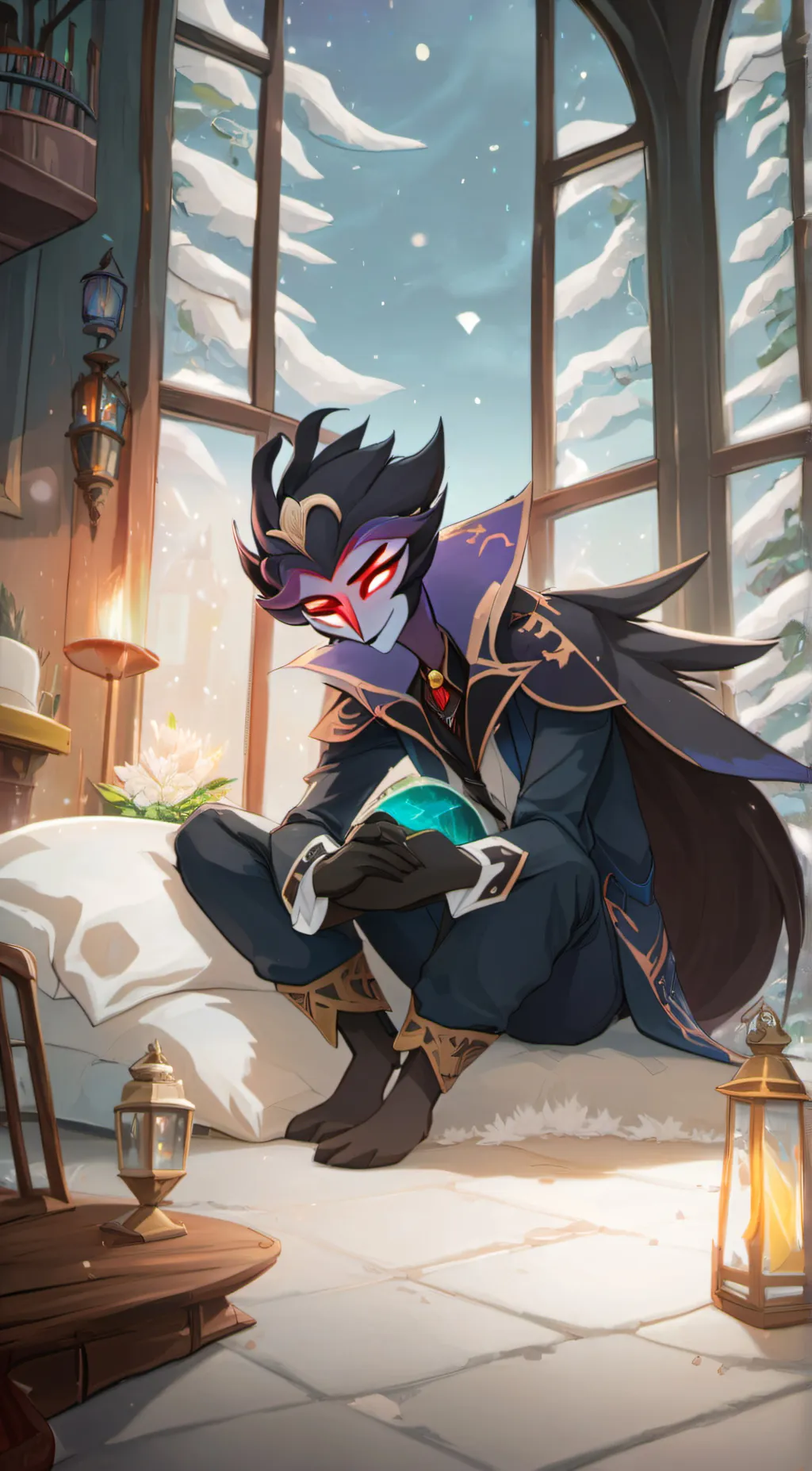 ai character: Stolas background