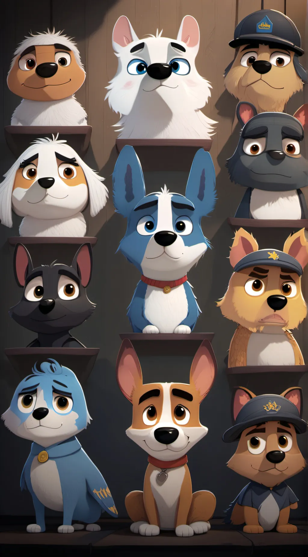 ai character: Bluey rp background