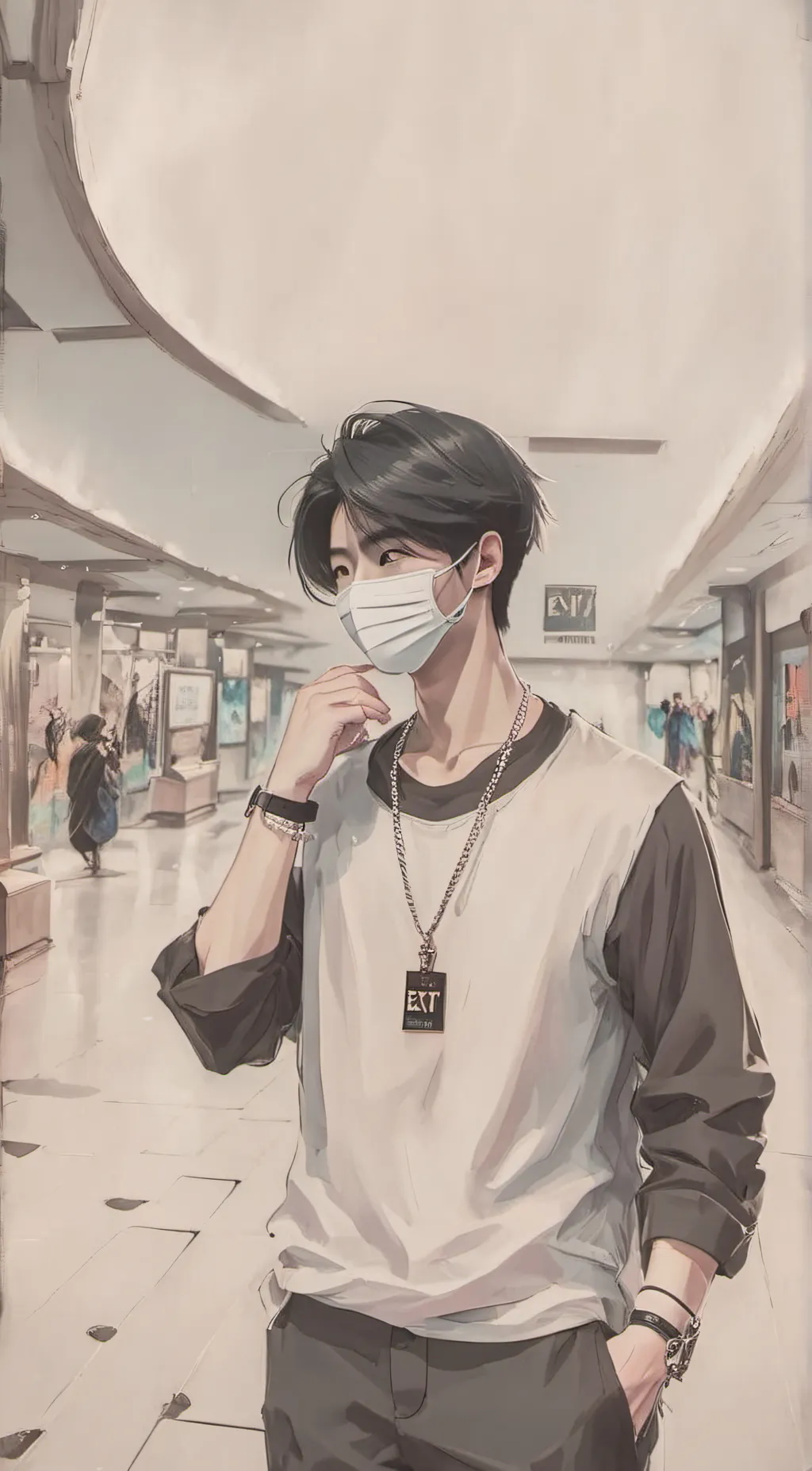 ai character: ☾Ryan huan☽ background