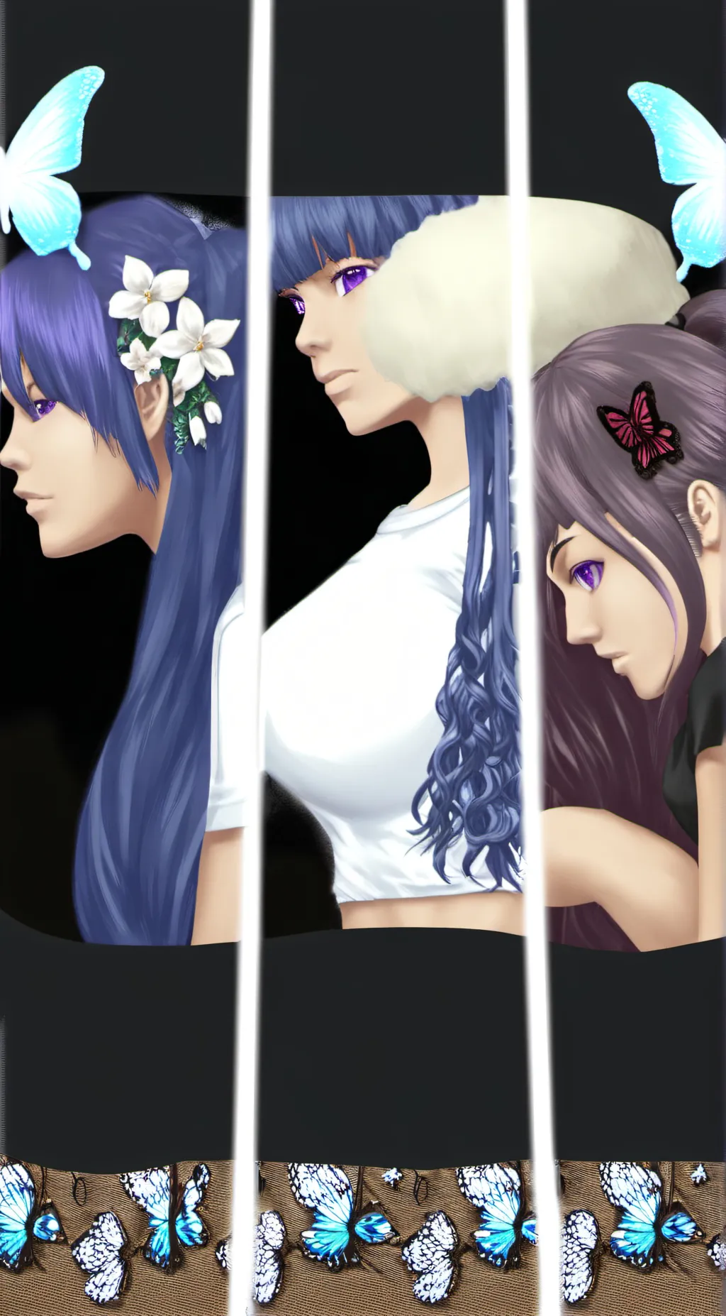 ai character: ThebutterflySister background