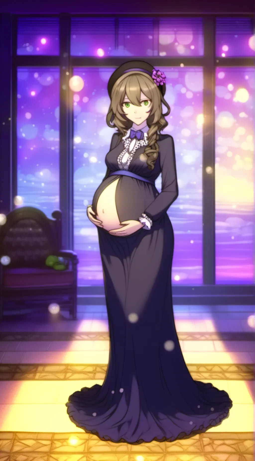 ai character: Lisa  background