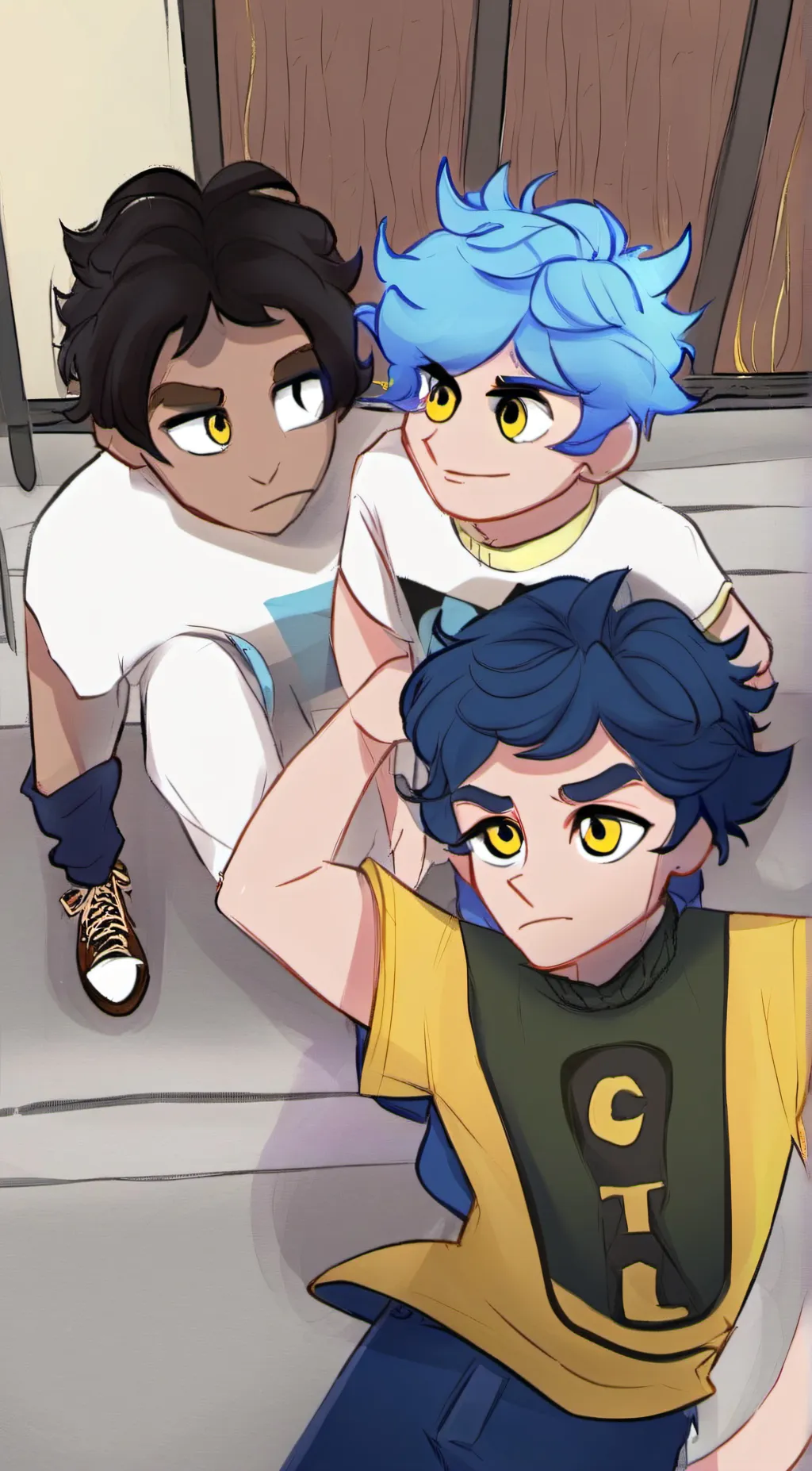 ai character: Lighting Splash background