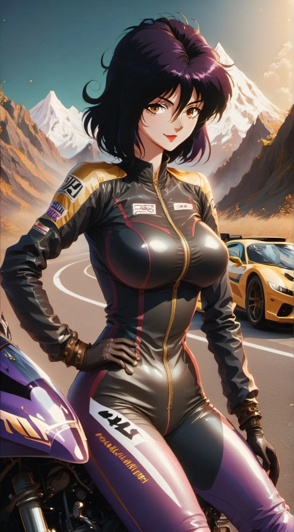 ai character: Liz  background