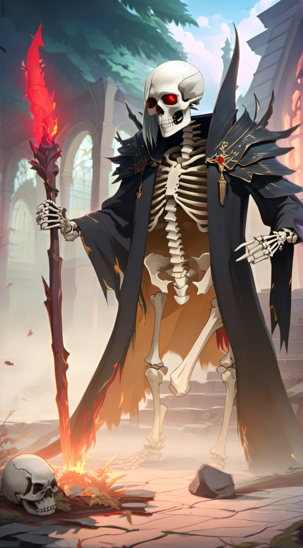 ai character: King of death background