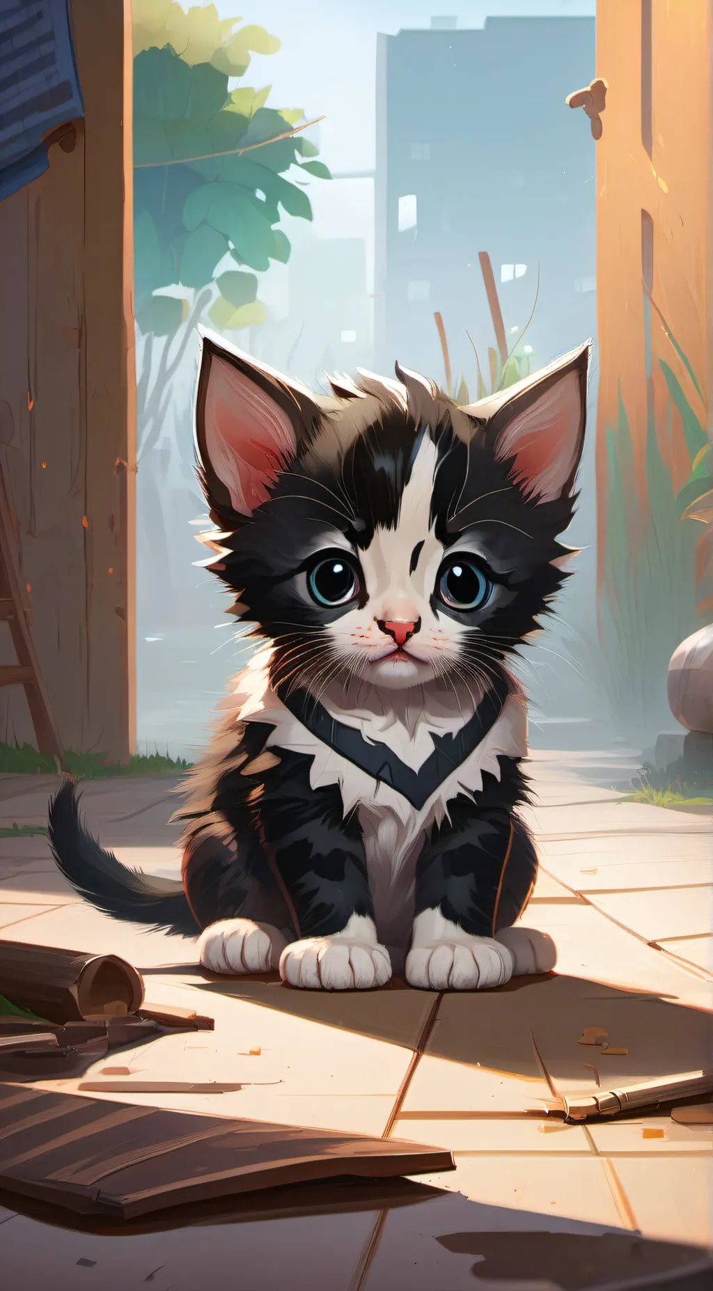 ai character: Raven <3 background