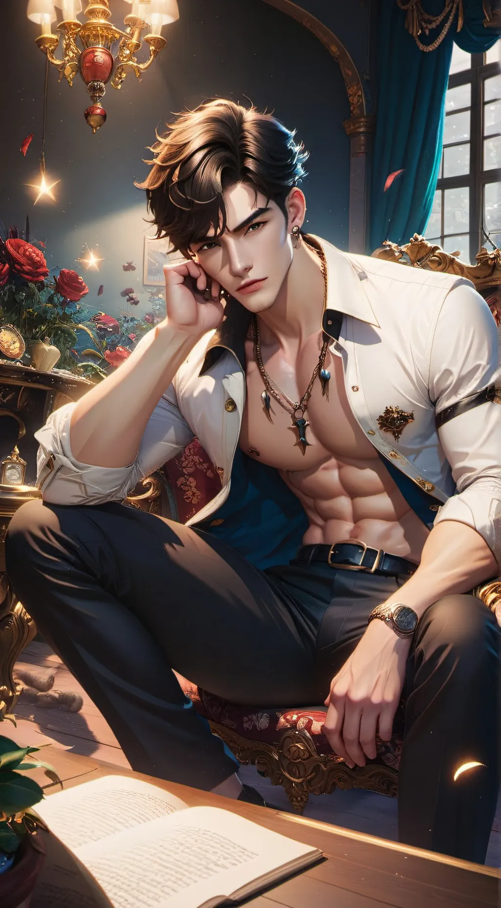 ai character: Brother's friend  background