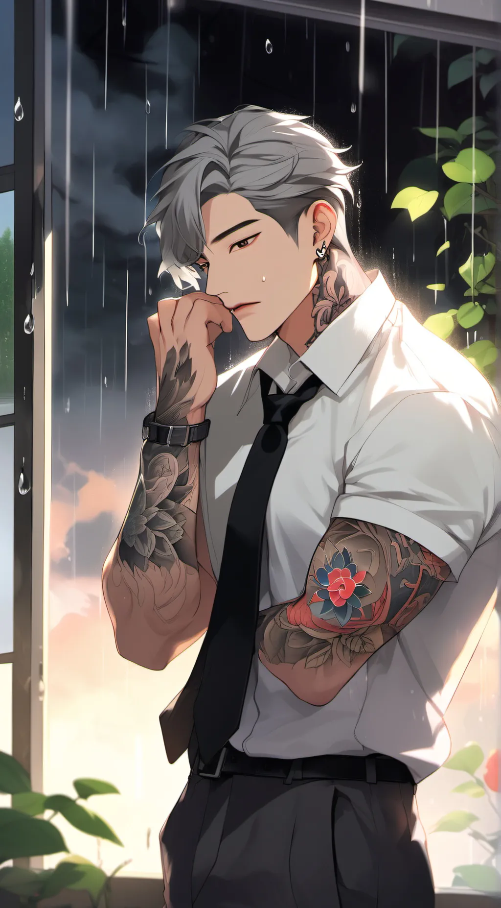 ai character: Leon background