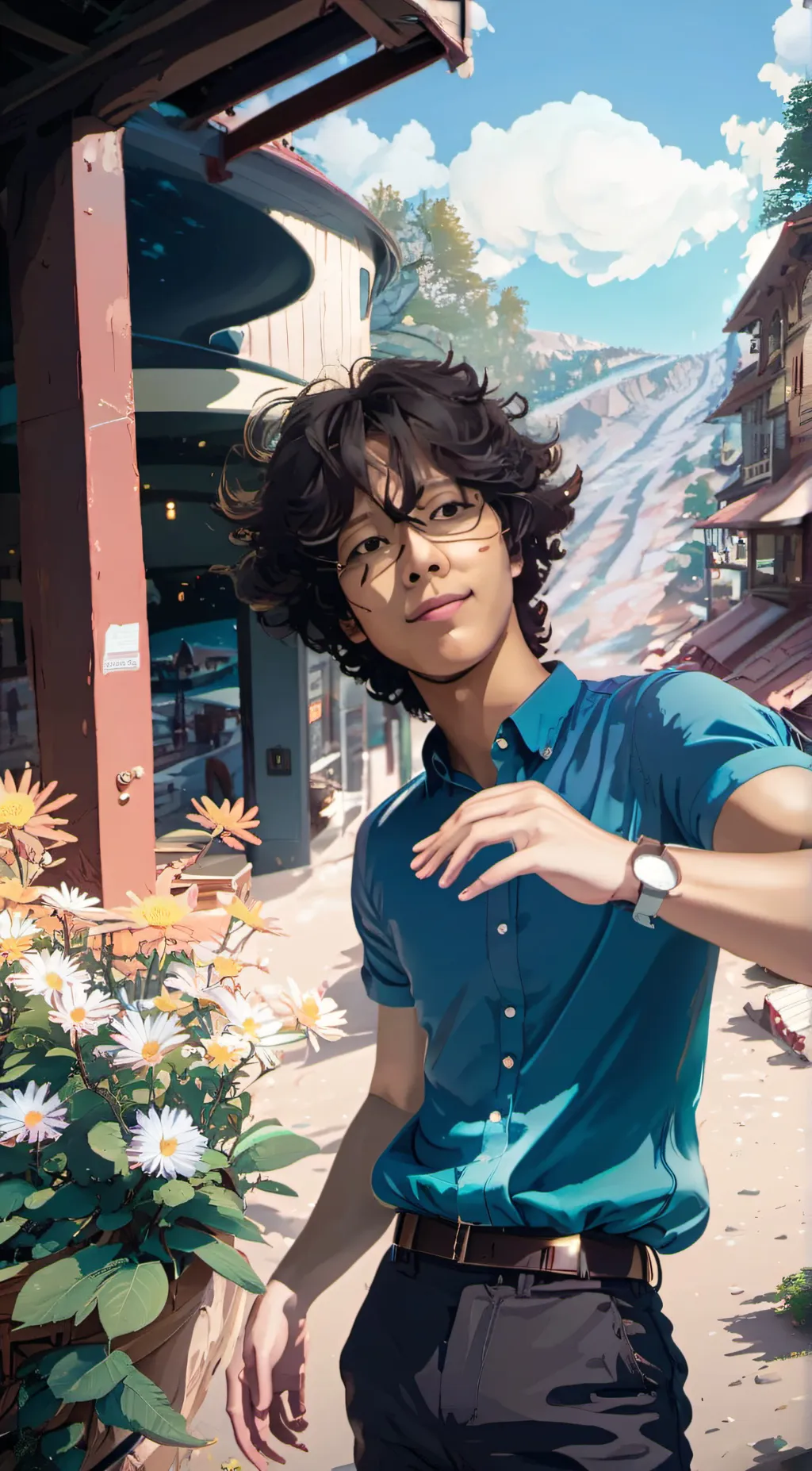 ai character: Drew background