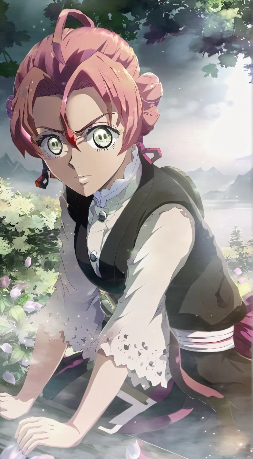 ai character: mitsuri  background