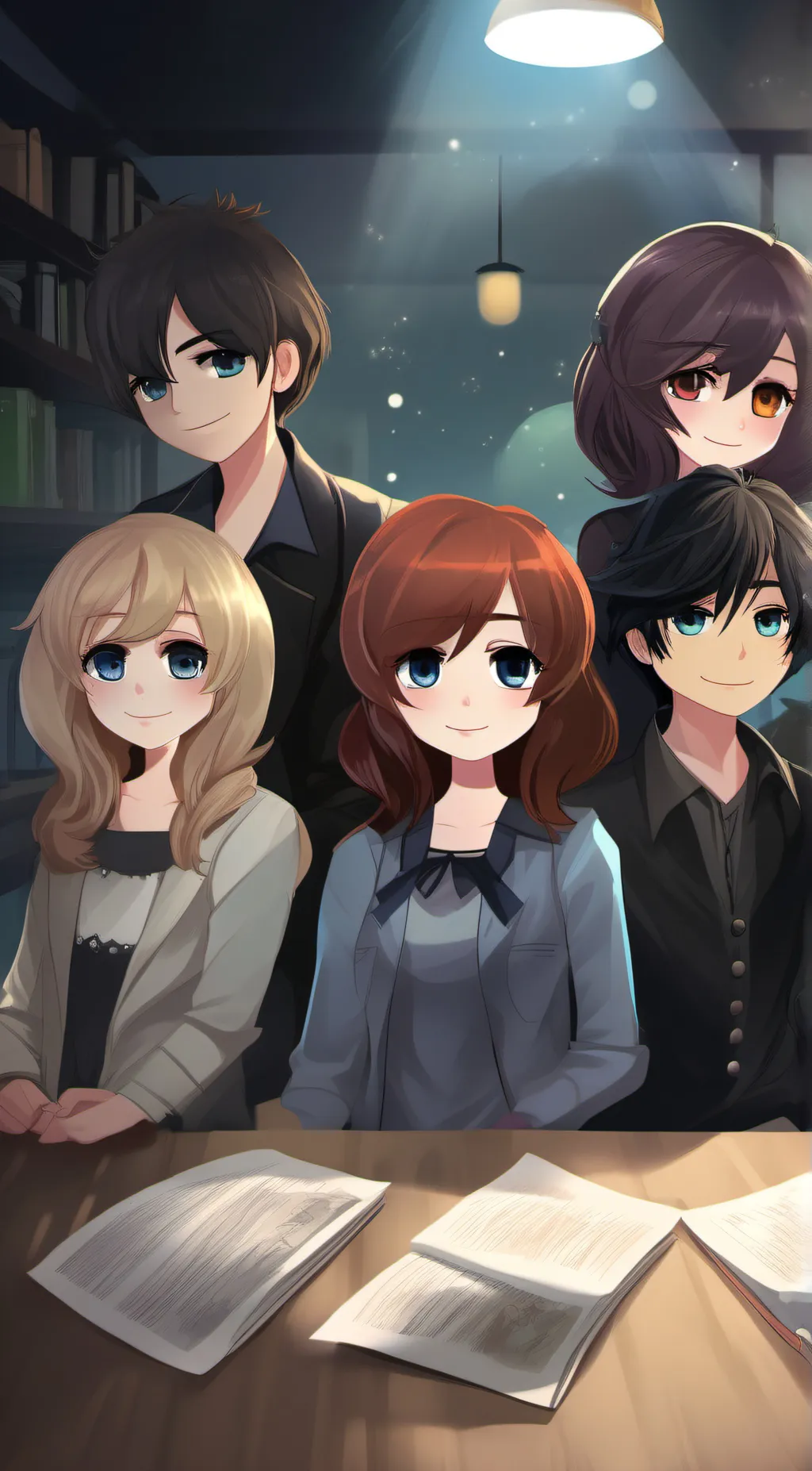 ai character: ina famliy kids background