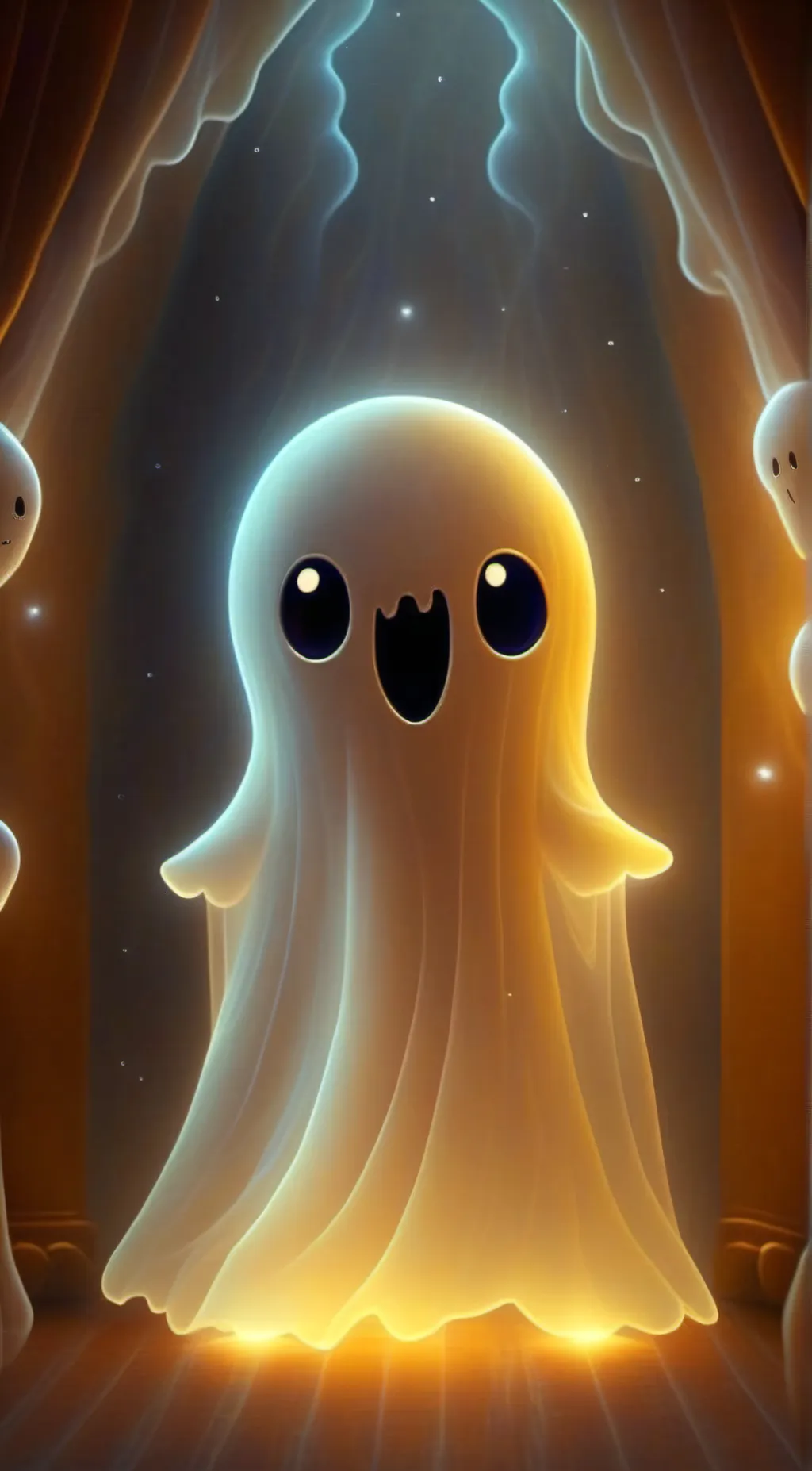 ai character: Ghost  background